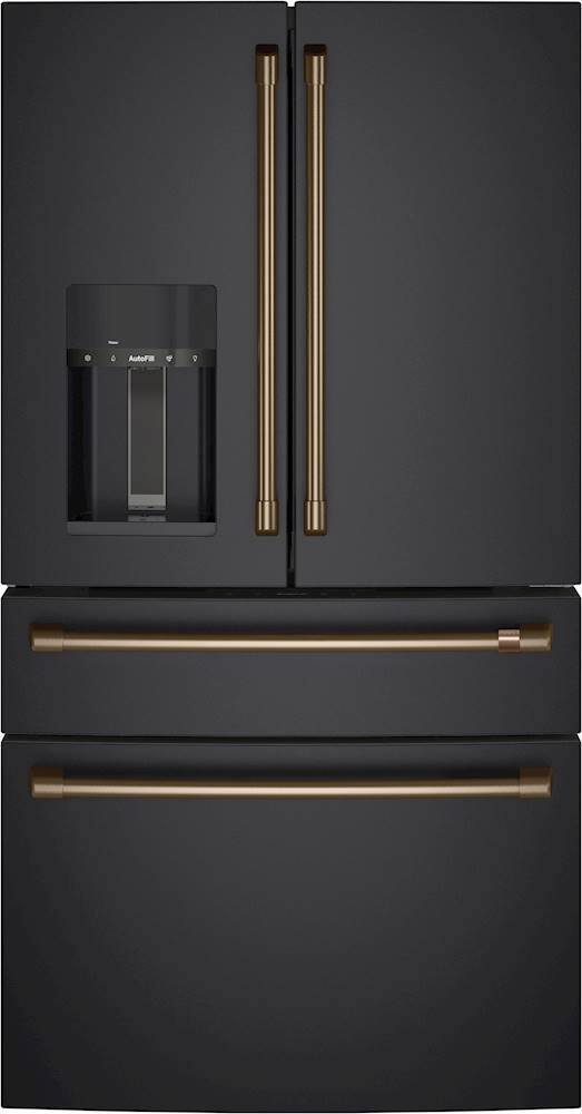 Alt View 11. Café - Handle Kit for Select Café French Door Refrigerators - Brushed Bronze.