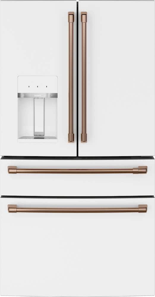 Alt View 12. Café - Handle Kit for Select Café French Door Refrigerators - Brushed Copper.