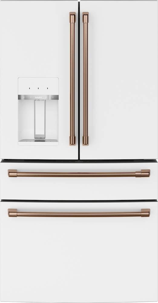 Alt View 12. Café - Handle Kit for Select Café French Door Refrigerators - Brushed Copper.