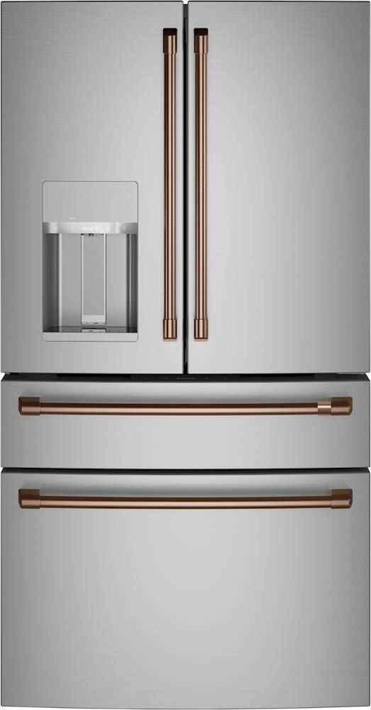 Alt View 13. Café - Handle Kit for Select Café French Door Refrigerators - Brushed Copper.