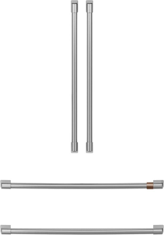 Front. Café - Handle Kit for Select Café French Door Refrigerators - Brushed Stainless Steel.