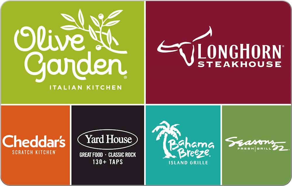 Front. Darden - $50 Universal Gift Card.