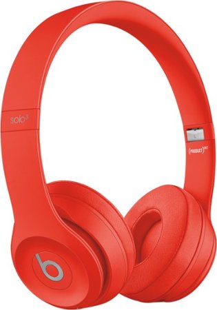 Beats - Solo³ Wireless On-Ear Headphones - (PRODUCT)RED Citrus Red