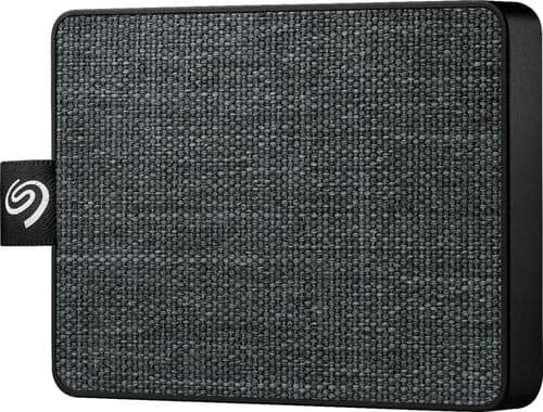 Seagate - One Touch SSD 1TB External USB 3.0 Portable Solid State Drive - Black-Front_Standard