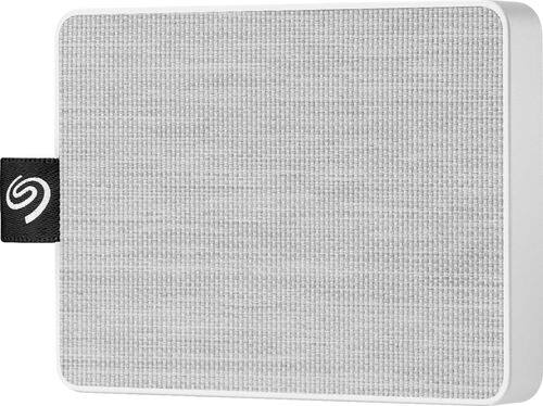 Seagate - One Touch SSD 500GB External USB 3.0 Portable Solid State Drive - White