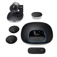Logitech - GROUP Videoconferencing System Bundle with Expansion Microphones for Mid to Large-sized Meeting Rooms - Black - Alt_View_Zoom_11
