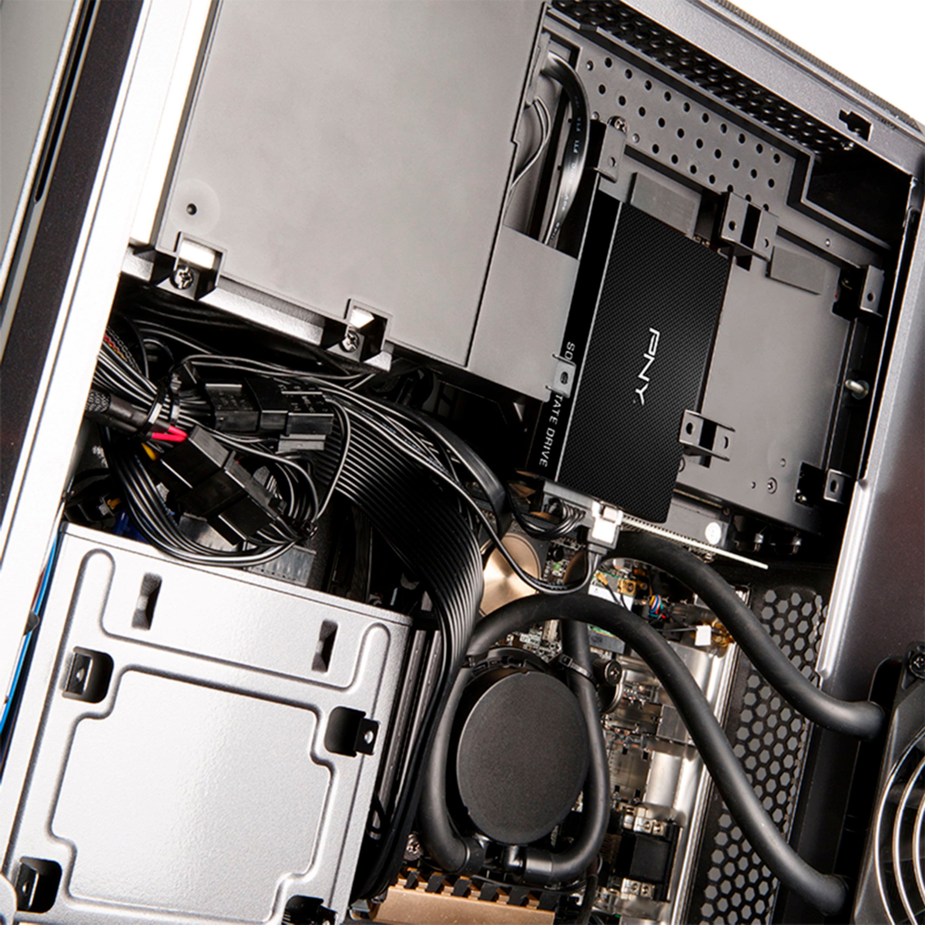 Alt View 20. PNY - CS900 1TB Internal SSD SATA - Black.