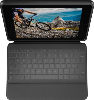 Logitech Rugged Folio Keyboard Folio for Apple iPad (7th, 8th Logitech Rugged Folio Keyboard Folio for Apple iPad (7th, 8th