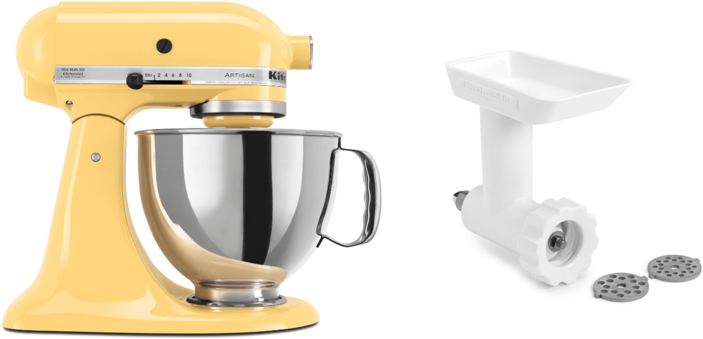 KitchenAid 5-Quart Artisan Tilt-Head Stand Mixer, Majestic Yellow