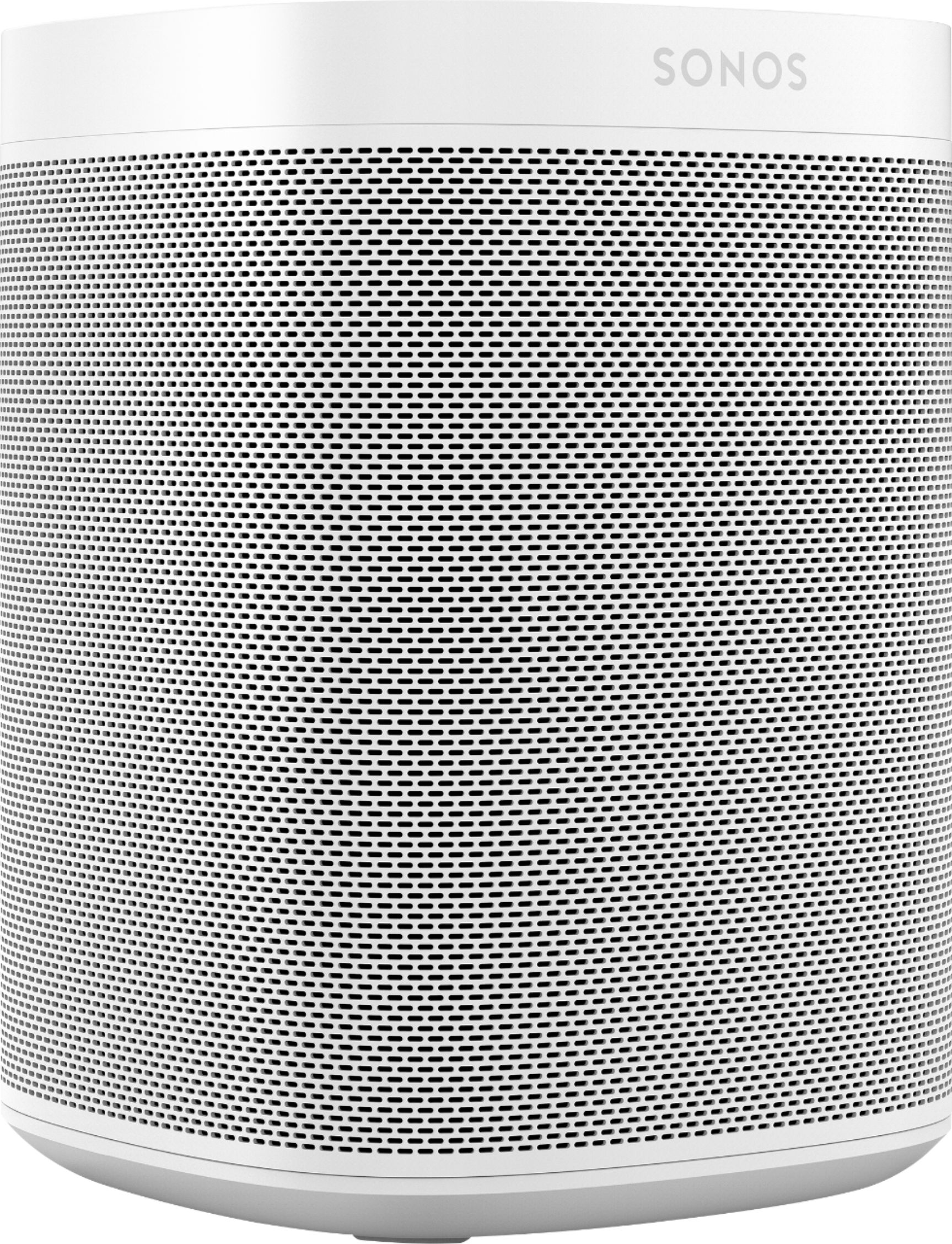 Angle View: Sonos - Geek Squad Certified Refurbished One (Gen2) Wireless Smart Speaker with Amazon Alexa Voice Assistant - White