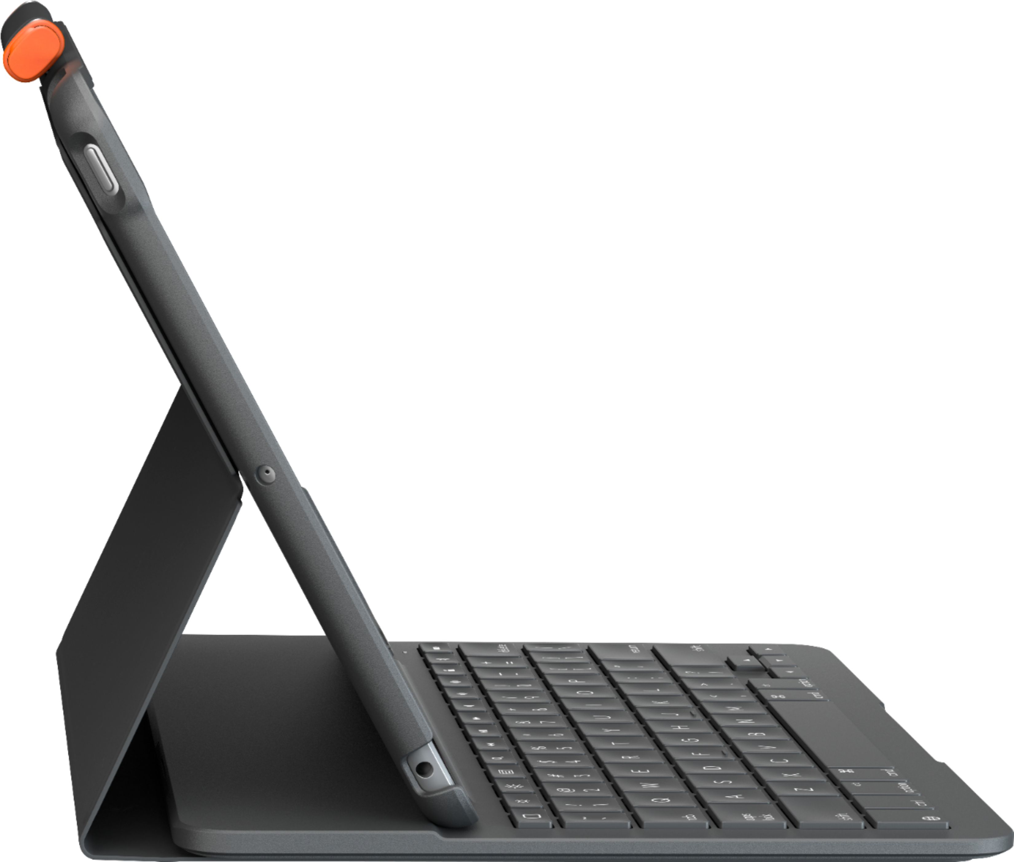 Angle View: Logitech - Keys-To-Go Keyboard for iPhone, iPad, and Apple TV  with Durable Spill-Proof Design - Black