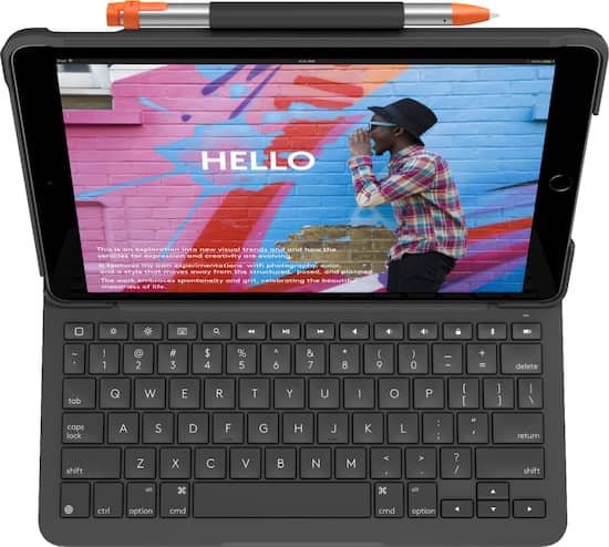 Logitech Slim Folio Keyboard Folio For Apple Ipad 7th 8th 9th Generation Graphite 9 Best Buy Logitech Slim Folio Keyboard Folio For Apple Ipad 7th 8th 9th Generation Graphite 9 Best Buy