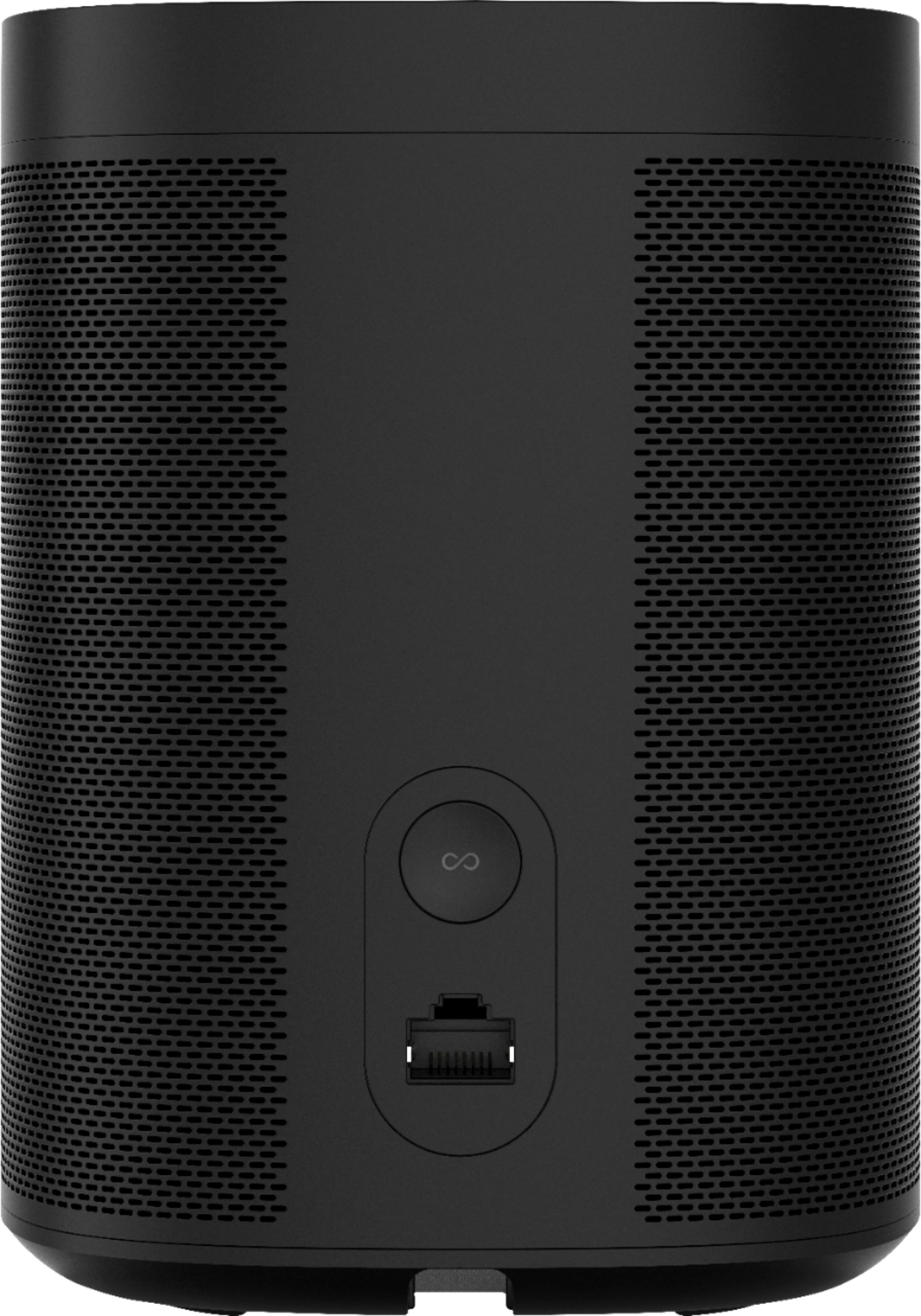 Back. Sonos - Geek Squad Certified Refurbished One SL Wireless Smart Speaker - Black.
