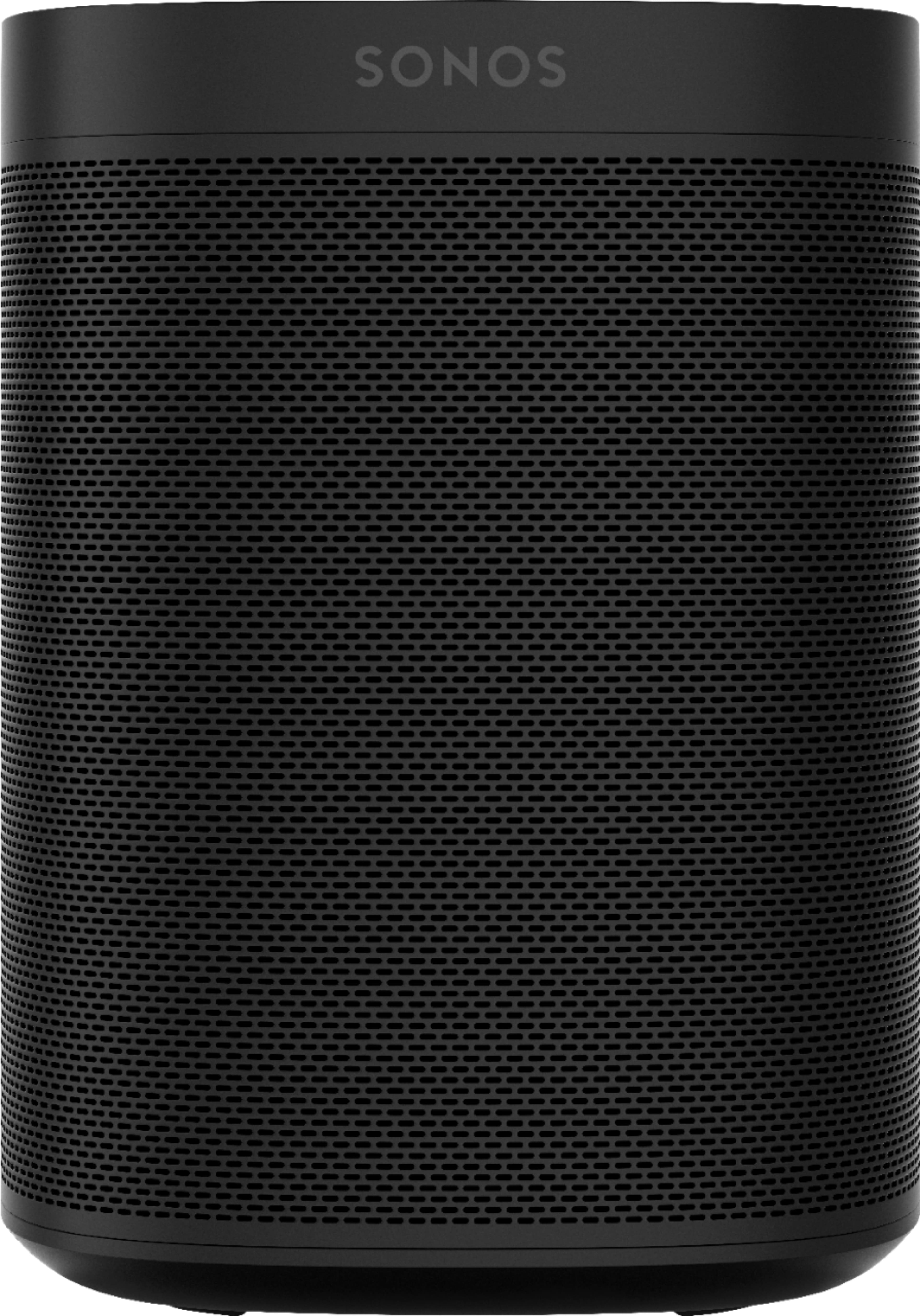 Front. Sonos - Geek Squad Certified Refurbished One SL Wireless Smart Speaker - Black.