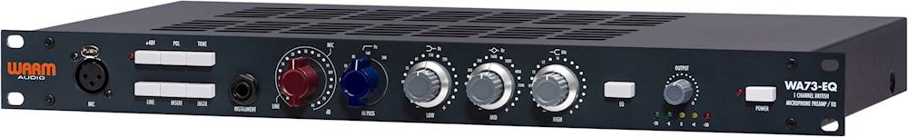 Left View: Warm Audio - Single-Channel British Microphone Preamplifier with Equalizer - Black