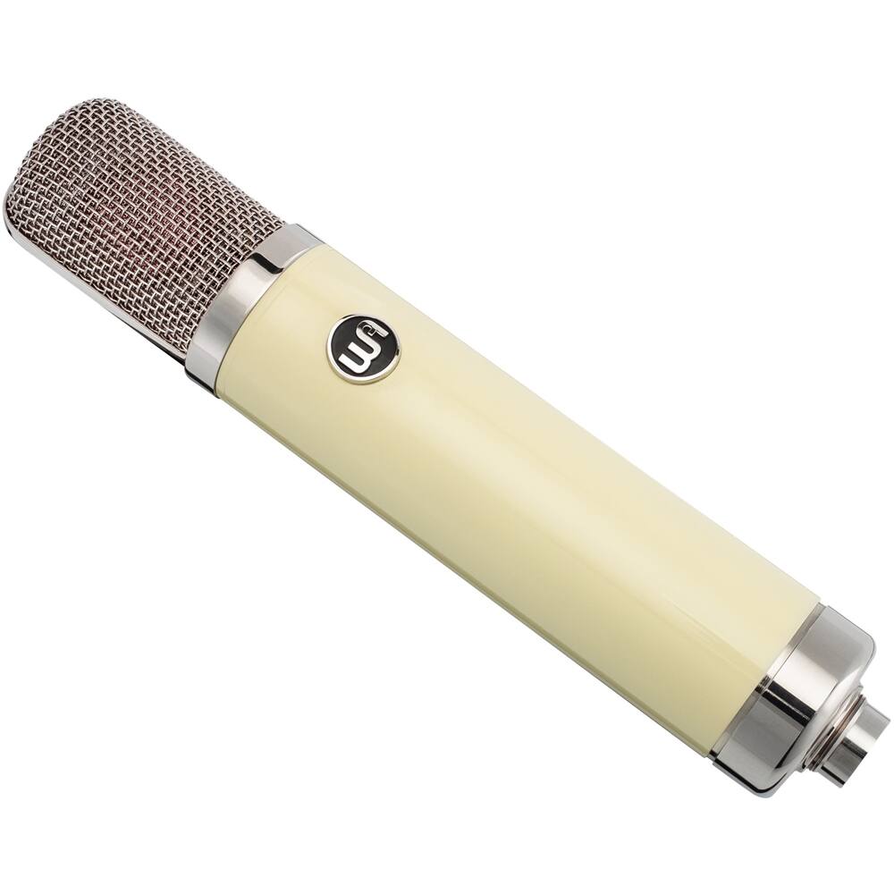 Left. Warm Audio - Condenser Instrument and Vocal Microphone - Silver/Beige.