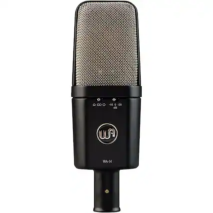 Front. Warm Audio - Condenser Vocal Microphone - Black.