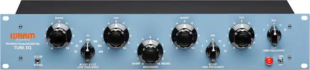 Front. Warm Audio - Tube Amplified Program Equalizer - Blue.