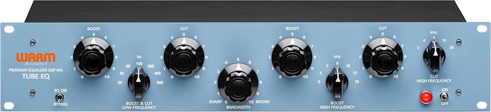 Front. Warm Audio - Tube Amplified Program Equalizer - Blue.