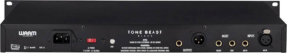 Back. Warm Audio - Tone Beast Microphone Preamplifier - Black.