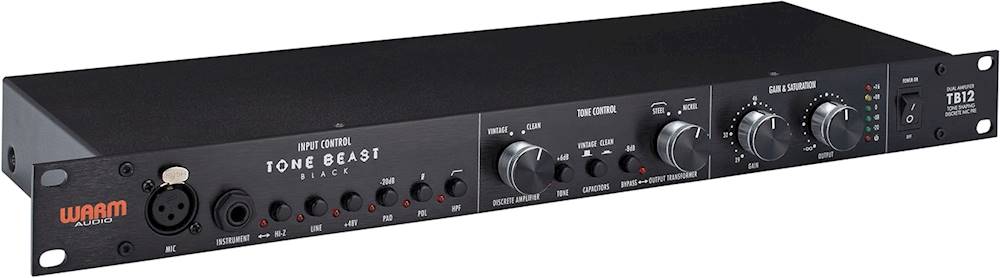 Angle View: Warm Audio - Tone Beast Microphone Preamplifier - Black
