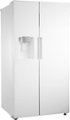Angle Zoom. Insignia™ - 26 5/16 Cu. Ft. Side-by-Side Refrigerator - White.