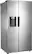 Angle. Insignia™ - 26 5/16 Cu. Ft. Side-by-Side Refrigerator - Stainless steel.