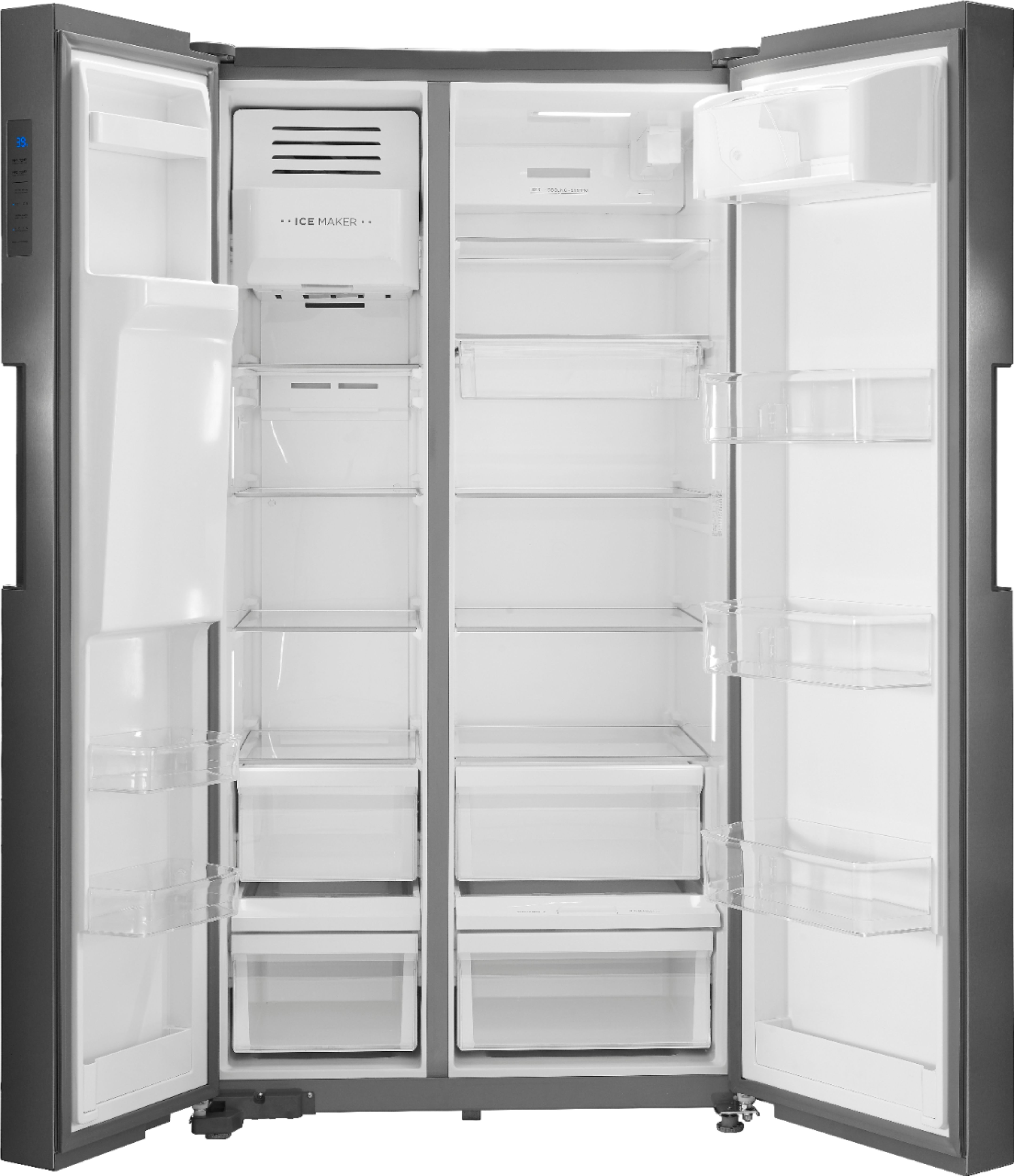 Insignia™ 26 516 Cu Ft Side By Side Refrigerator Stainless Steel Ns