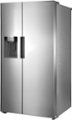 Left Zoom. Insignia™ - 26 5/16 Cu. Ft. Side-by-Side Refrigerator - Stainless steel.