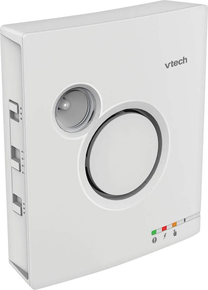 Angle View: Amplified Cordless Extension Ringer for Select VTech Phones and Doorbells - White