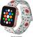 Left. Modal™ - Woven Nylon Watch Band for Apple Watch 38mm, 40mm, 41mm and Apple Watch Series 8 41mm - White/Snowflakes.