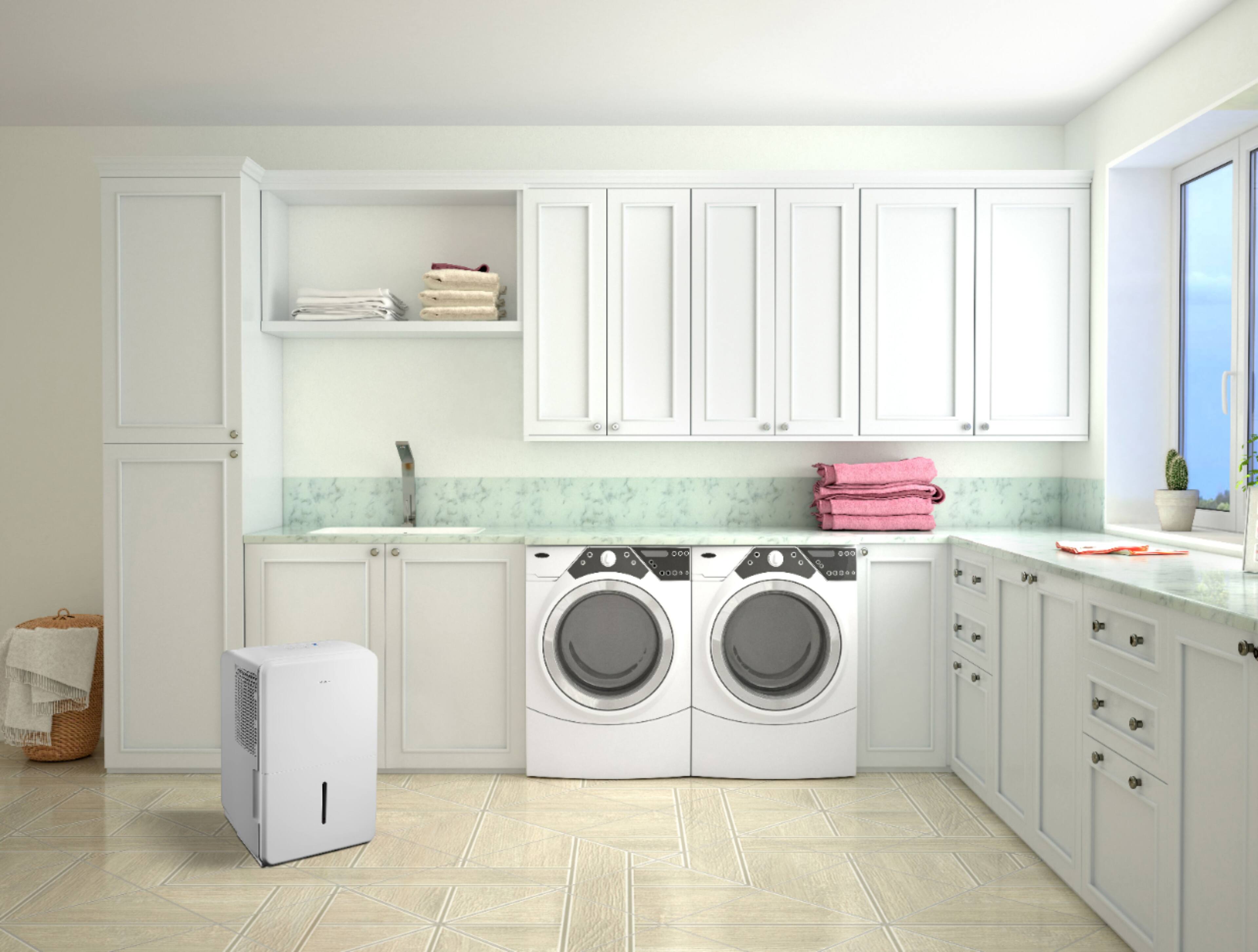 Alt View 12. Insignia™ - 50-Pint Dehumidifier with ENERGY STAR Certification - White.