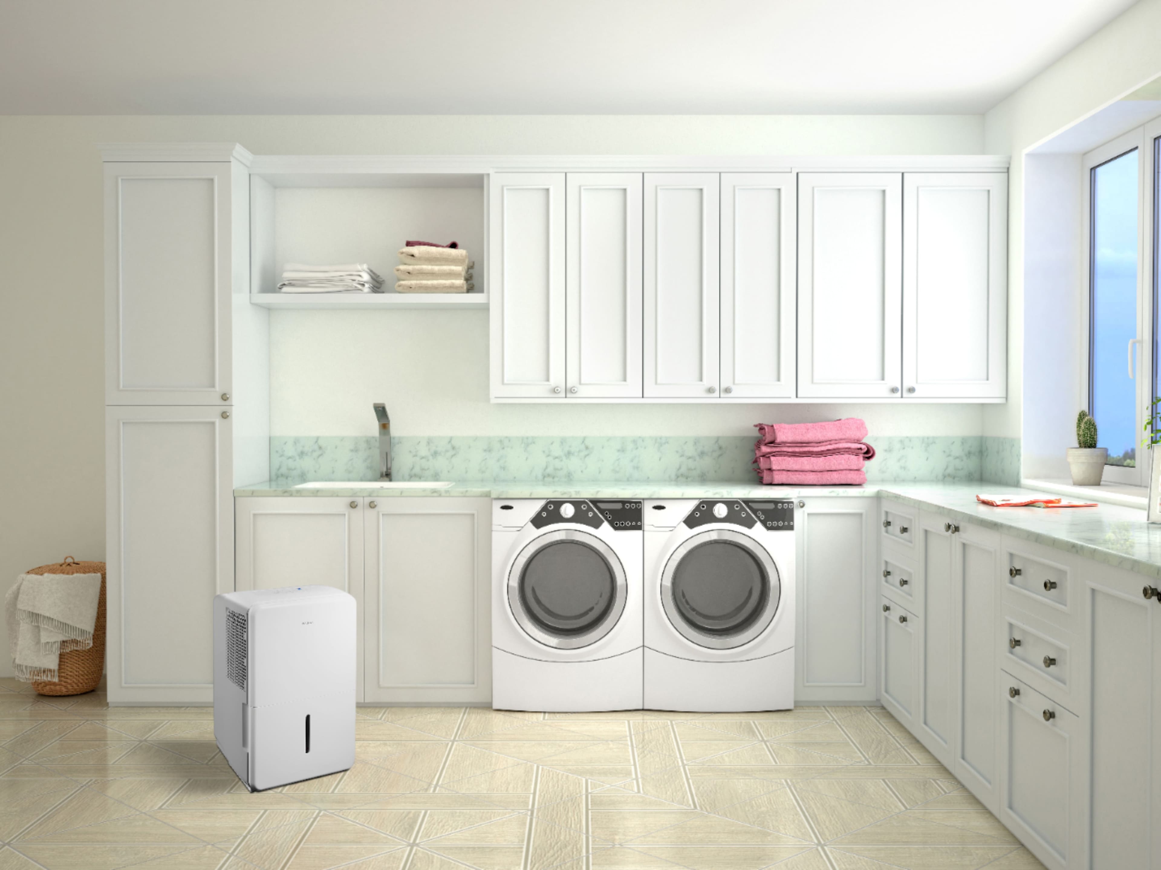 Alt View 12. Insignia™ - 35-Pint Dehumidifier with ENERGY STAR Certification - White.