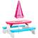Angle. Little Tikes - L.O.L. Surprise! Birthday Party Table with Umbrella - Pink/White/Blue.