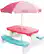 Front. Little Tikes - L.O.L. Surprise! Birthday Party Table with Umbrella - Pink/White/Blue.