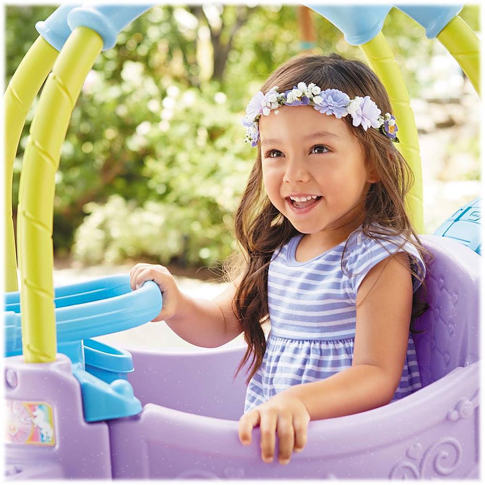 little tikes magical unicorn carriage ride on