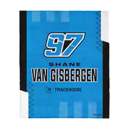 Northwest - Shane van Gisbergen 50" x 60" Silk Touch Throw Blanket - Blue