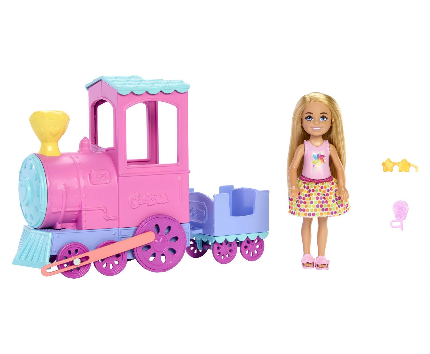 Alt View 4. Mattel - Mattel - Barbie Day at the Fair Chelsea Carnival Train, Blonde   - Collectibles - Multicolor.