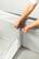 Alt View 12. Romp & Roost - LUXE Nest Waterproof Fitted Sheet with Divider for Twin Babies - Gray.