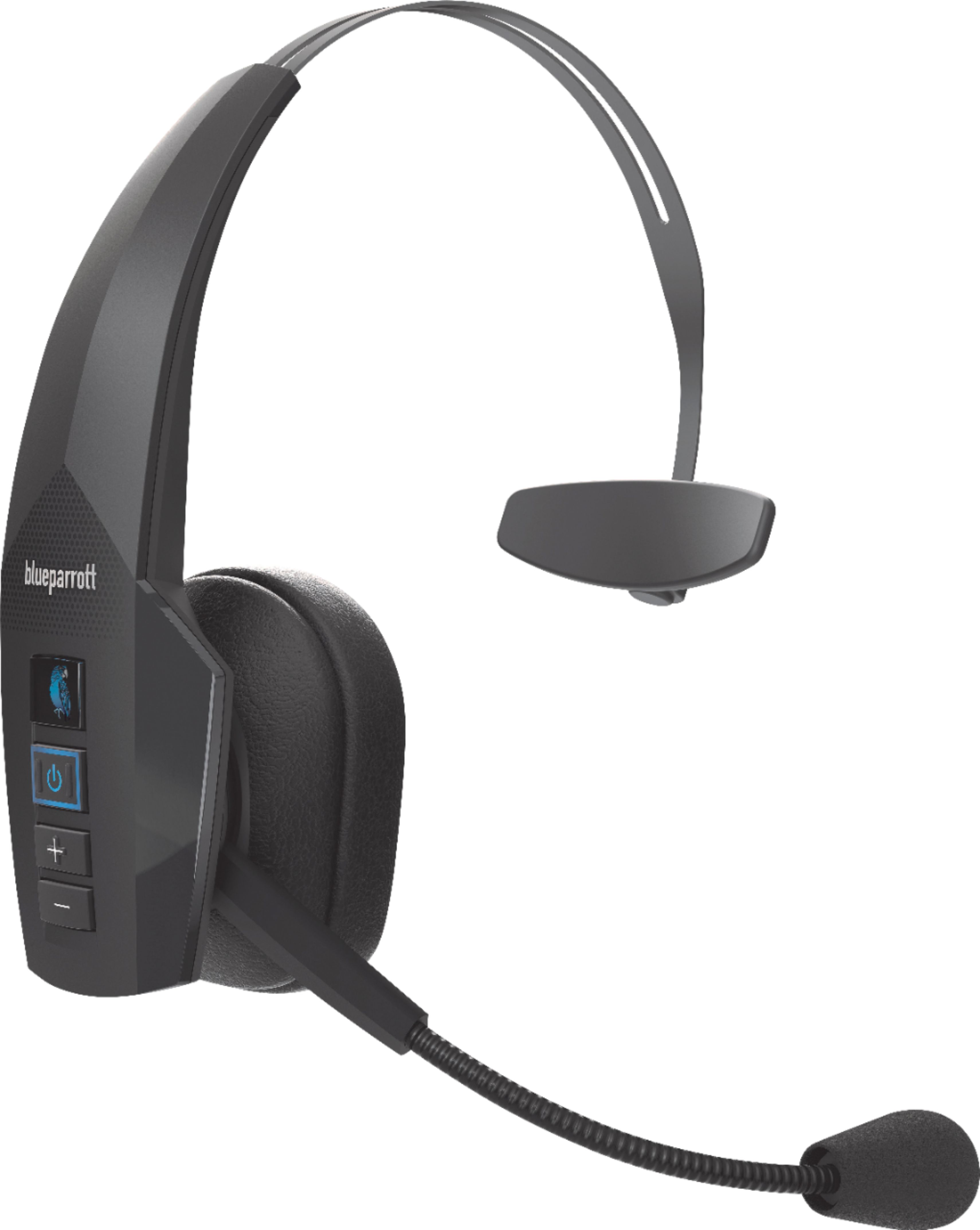Angle View: BlueParrott - B350-XT Wireless On-Ear Headset - Black