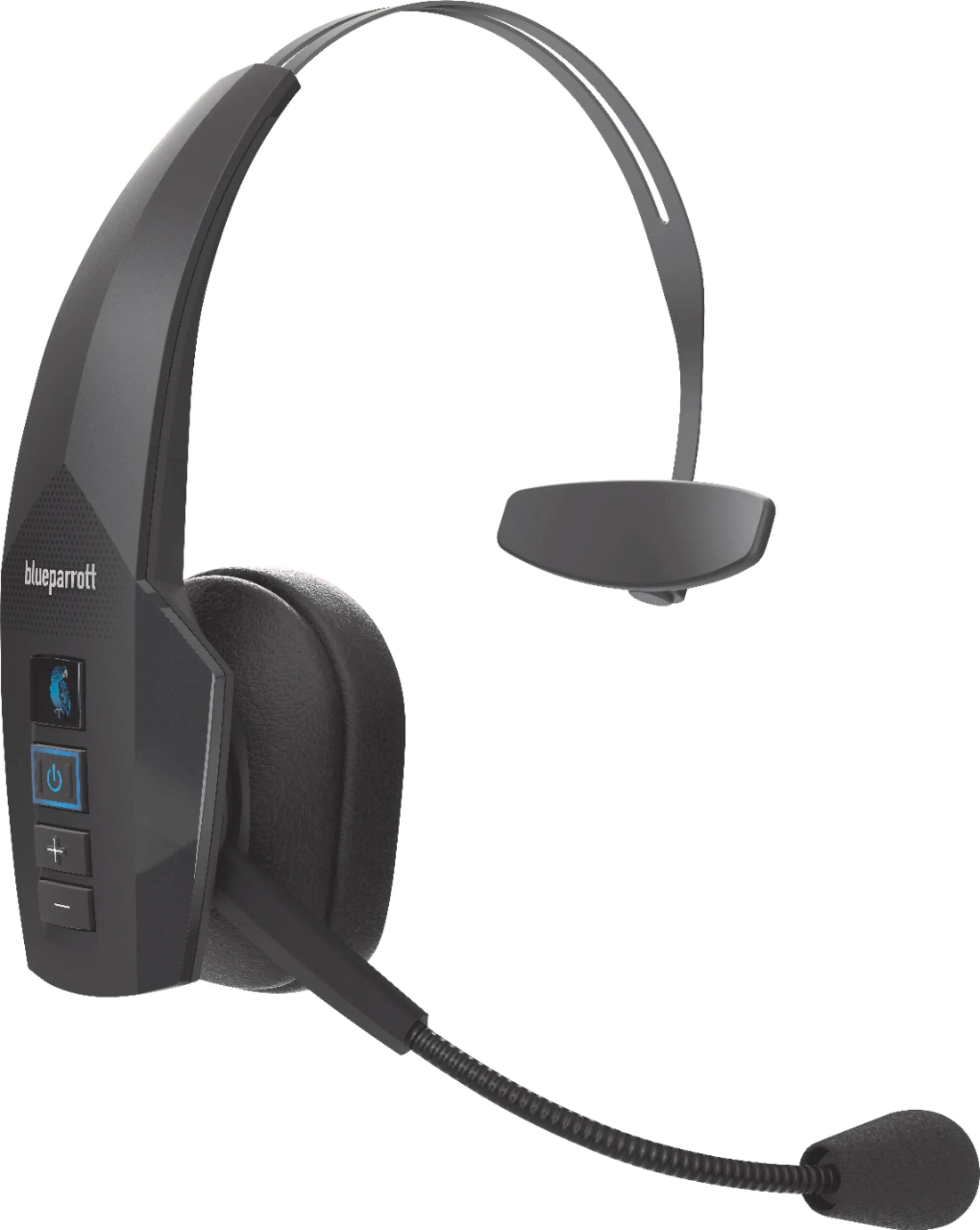 BlueParrott - B350-XT Wireless Bluetooth Mono Headset with 96% Noise-Cancelling Microphone and Lightweight Headband - Black