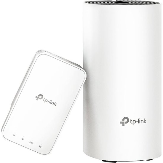Front Zoom. TP-Link - Wireless-AC1200 Dual-Band Mesh Wi-Fi System - White.