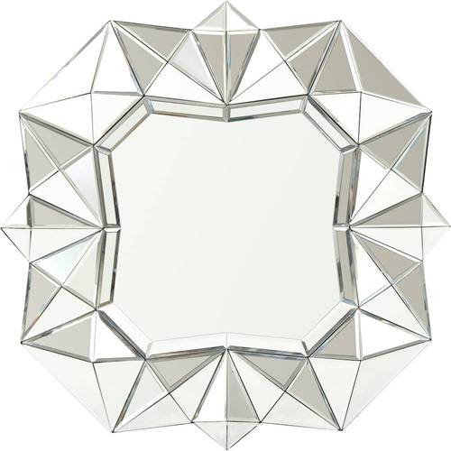 Noble House - Hybart Geometrical Square Wall Mirror - Silver