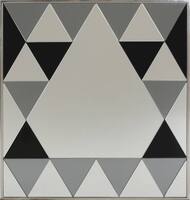 Noble House - Sunizona Diamond Pattern Square Mirror - Black/Gray - Angle_Zoom