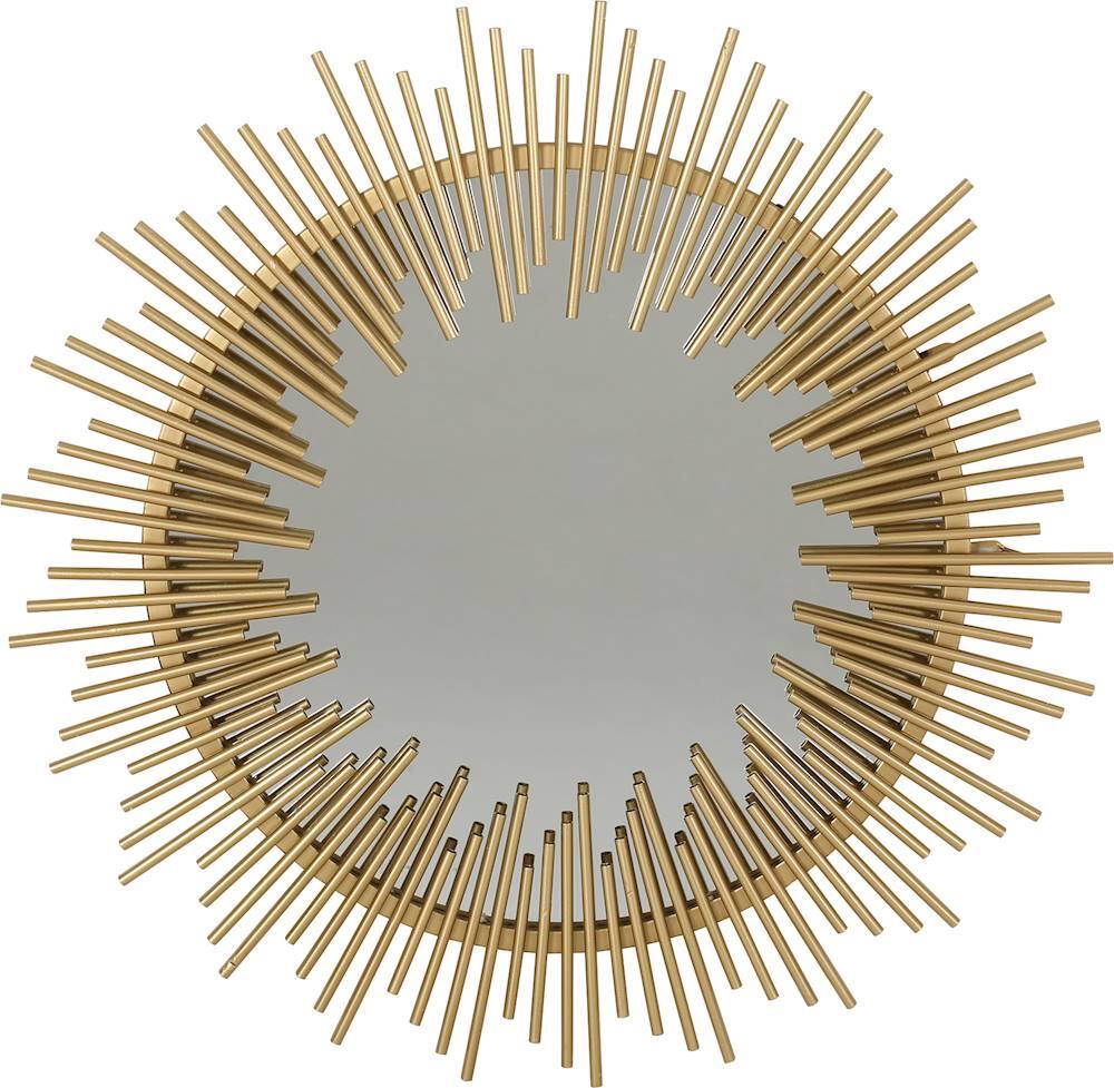 Angle View: Noble House - Sturkie Sunburst Wall Mirror - Gold