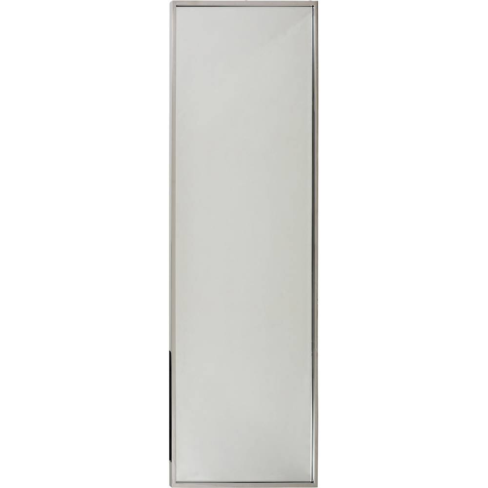 Angle View: Noble House - Turrell Modern Rectangular Standing Mirror - Stainless