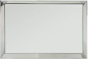 Noble House - Vandervoort Rectangular Wall Mirror - Silver - Angle_Zoom