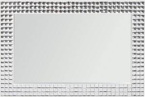 Noble House - Elgin Rectangular Bubble Wall Mirror - Silver - Angle_Zoom