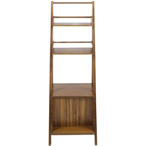 Noble House - Belfair 3-Shelf Ladder Bookshelf - Teak