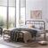 Alt View 12. Noble House - Sodus Industrial 63.8" Queen Size Iron Bed Frame - Hammered Copper.